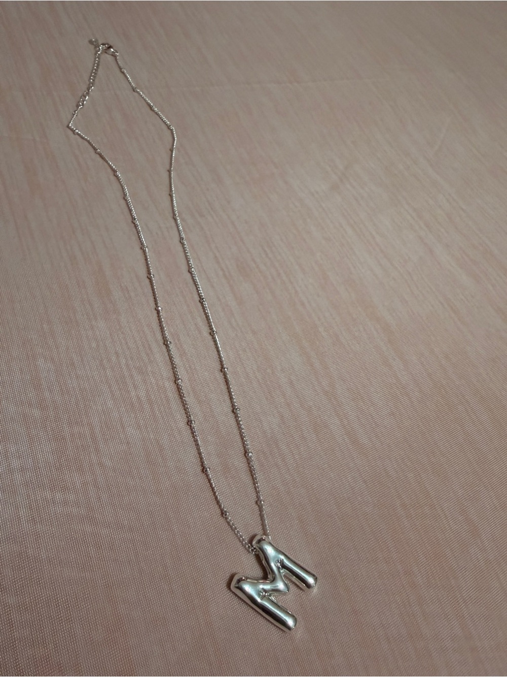 Sterling Silver 'M' Initial Pendant Necklace - Women's Jewelry